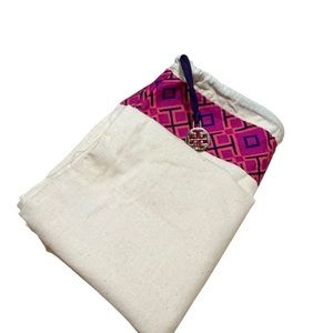 Tory Burch Pink Geometric Print Pouch